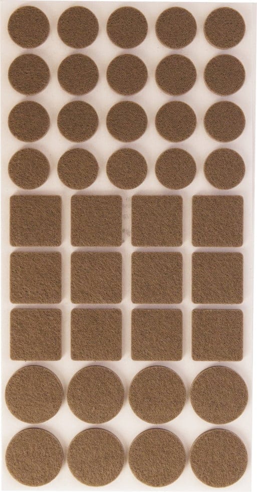 Filzgleiter-Set 40teilig Möbelgleiter Stuhlgleiter Braun Selbstklebend - Trendline