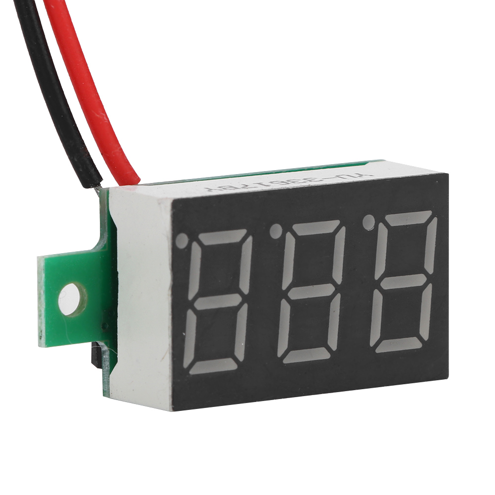 5 Stück Gelbe 0,36-zoll-digital-led-panel-voltmeter, Zweidraht-gleichstrom-voltmeter, Spannungsüberwachung