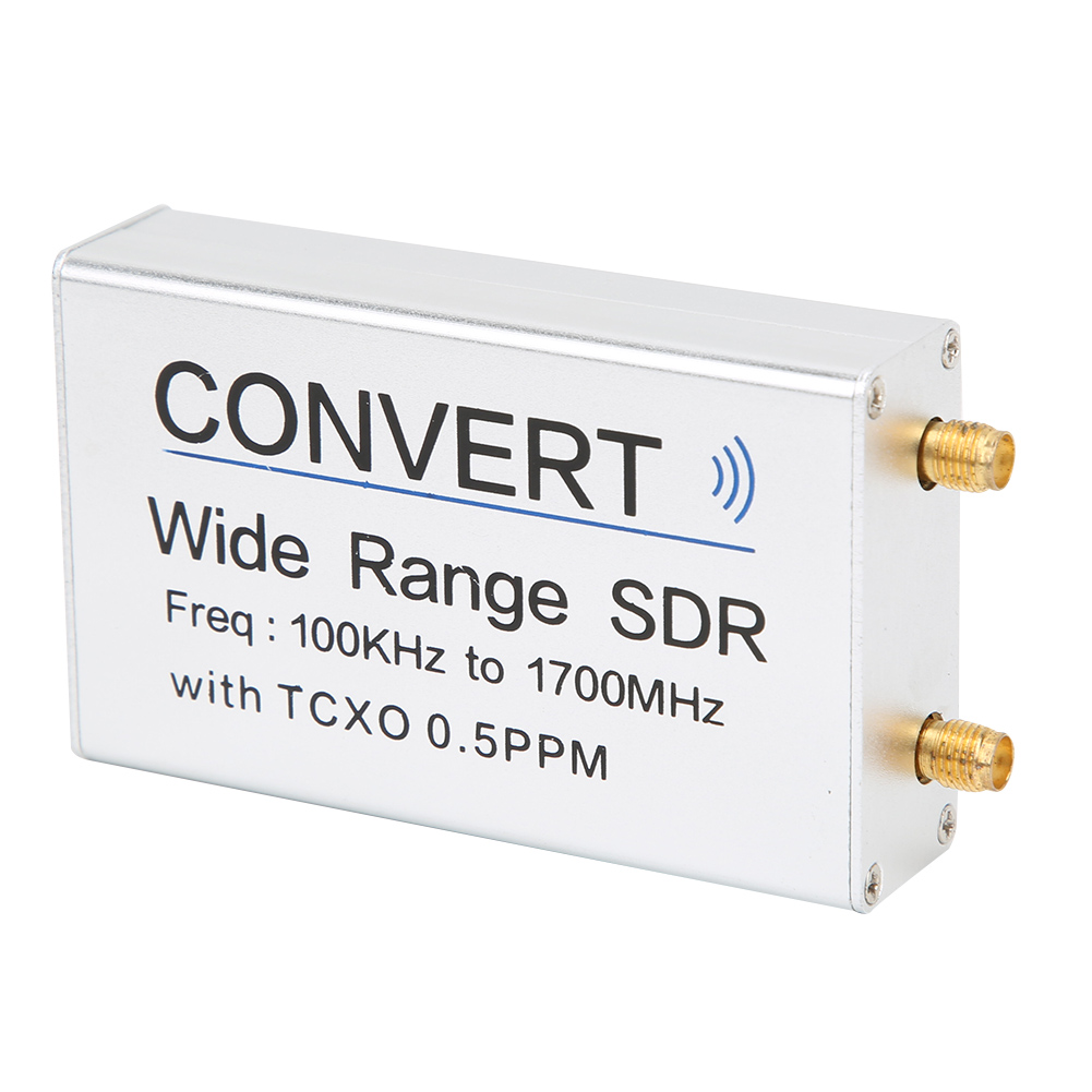 Usb-rtl-sdr-empfänger Aus Silberner Aluminiumlegierung, 100 Khz–1,7 Ghz, Uv-hf-rtl-sdr Mit Antenne