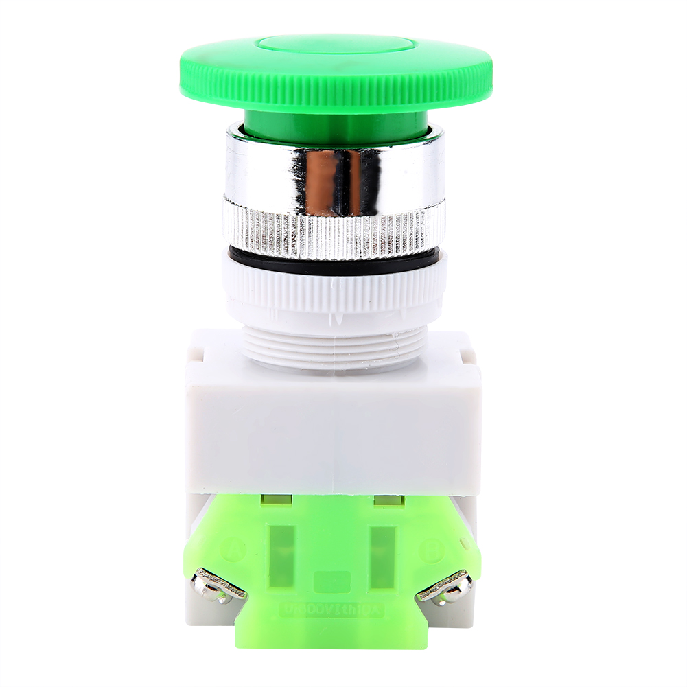 Automatischer Rückstell-drucktaster In Pilzform, Grün, 22-mm-anschluss, Lay37-11m