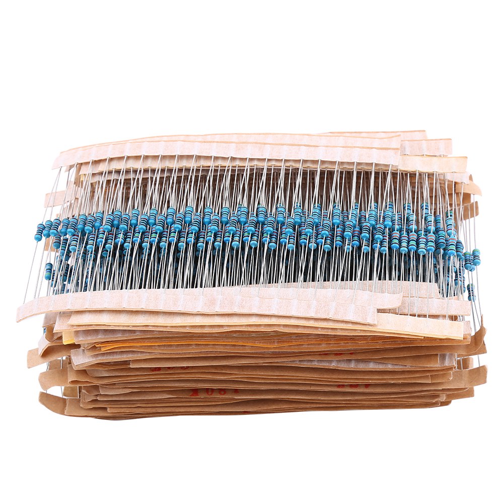 1280-teiliges Sortiment An Metallfilmwiderständen (1/4 W, 64 Werte, 1–10 Mω)