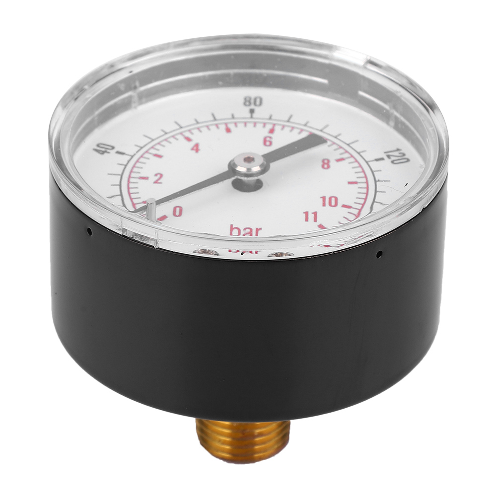Manometer 50mm Zifferblatt 1/4 Bspt Rückseitiger Anschluss Für Luft Wasser Öl Gas (0-160psi 0-11bar)