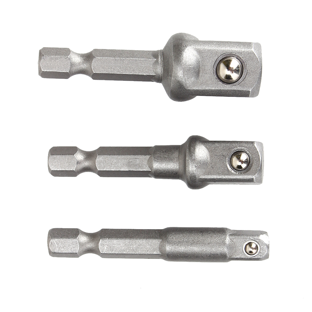 3-teiliger Bohrfutter-adapter, Sechskantantrieb Auf 1/4", 3/8", 1/2", Schlagschrauber