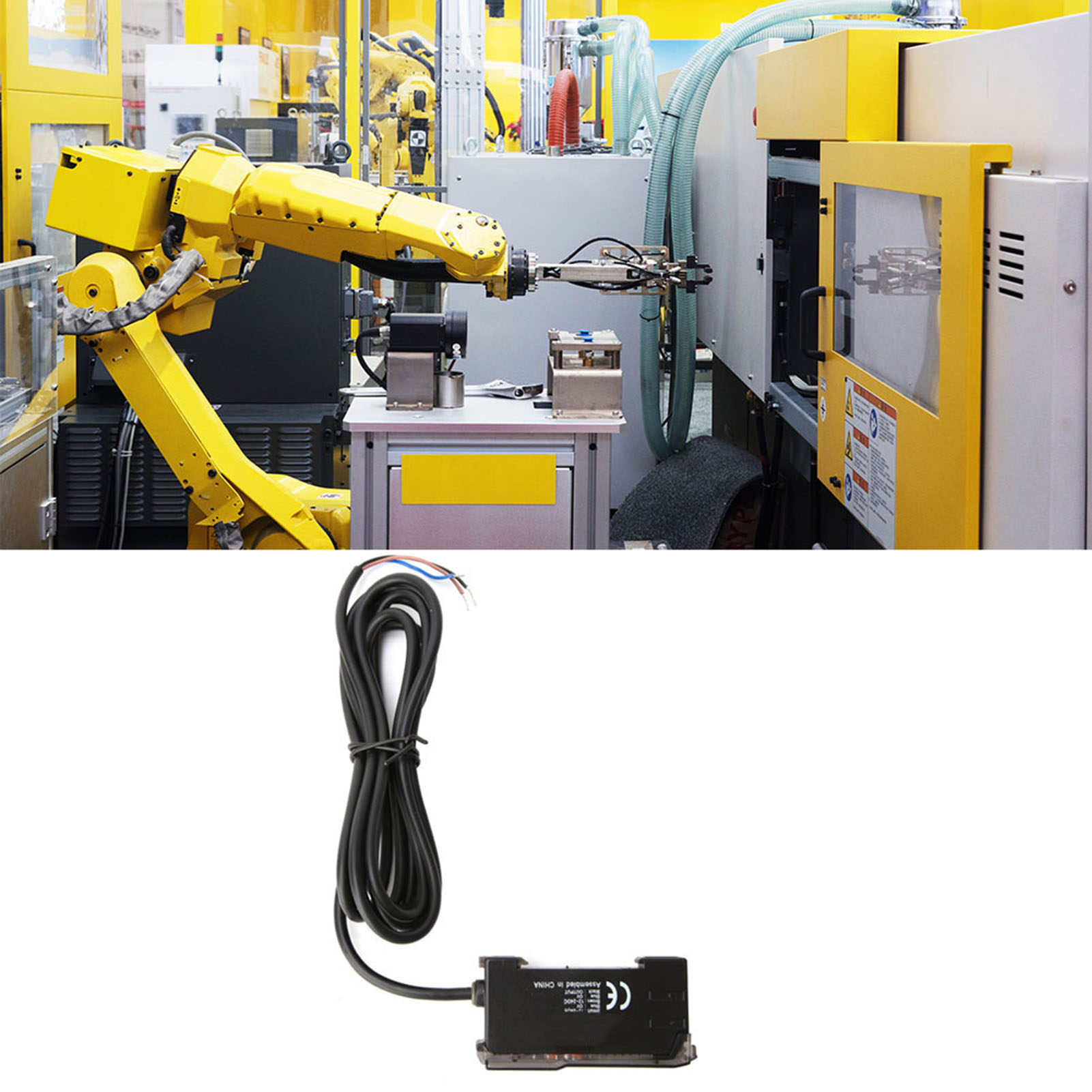 Yibona11 Optischer Faserverstärker Fotoelektrischer Sensor Faseroptischer Sensor