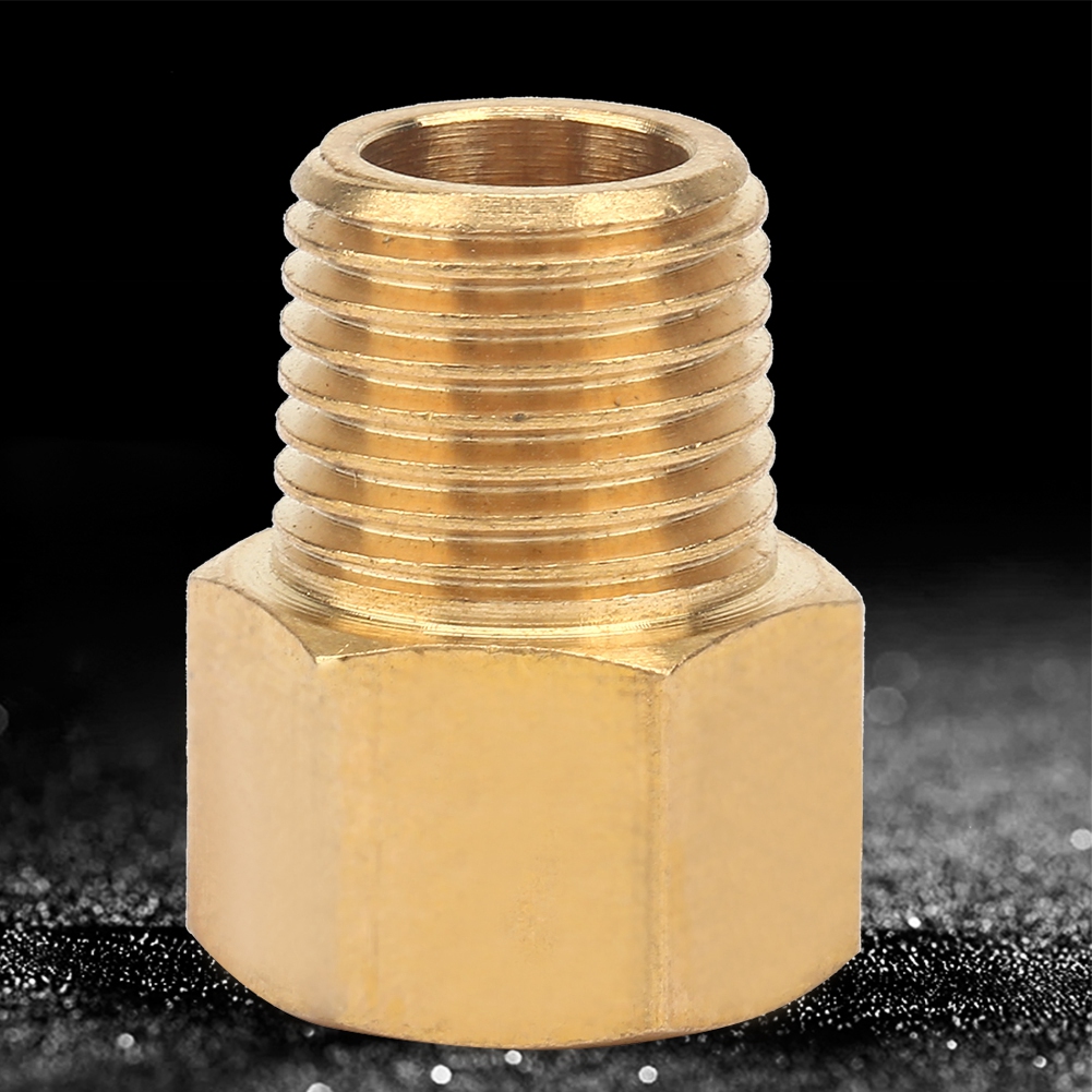 Messing-rohrverschraubungsadapter Für Manometer 1/4" Bspt-außengewinde Auf 1/4" Npt-innengewinde