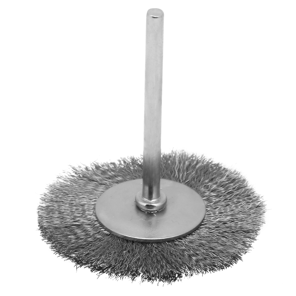 10 Stück Polierbürsten Aus Stahldraht, Flachbürstenkopf Für Tiefes Bürsten (3 X 38 Mm)
