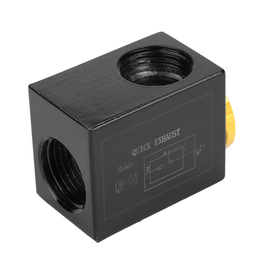 Pneumatisches 3/8"/1/2"-einlass-schnellablassventil Aus Aluminiumlegierung (qe-04 G1/2")
