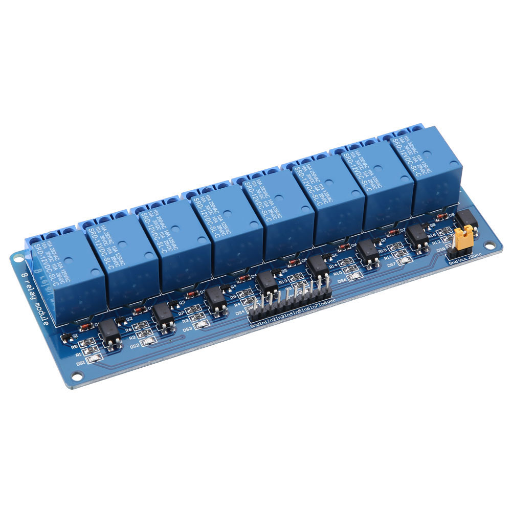 8-kanal-relaismodul Mit Niedrigpegeltriggerung Und Optokoppler, 12 V