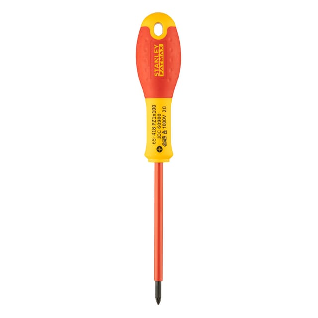 Schraubendreher FatMax isoliert PZ1 100mm - Stanley