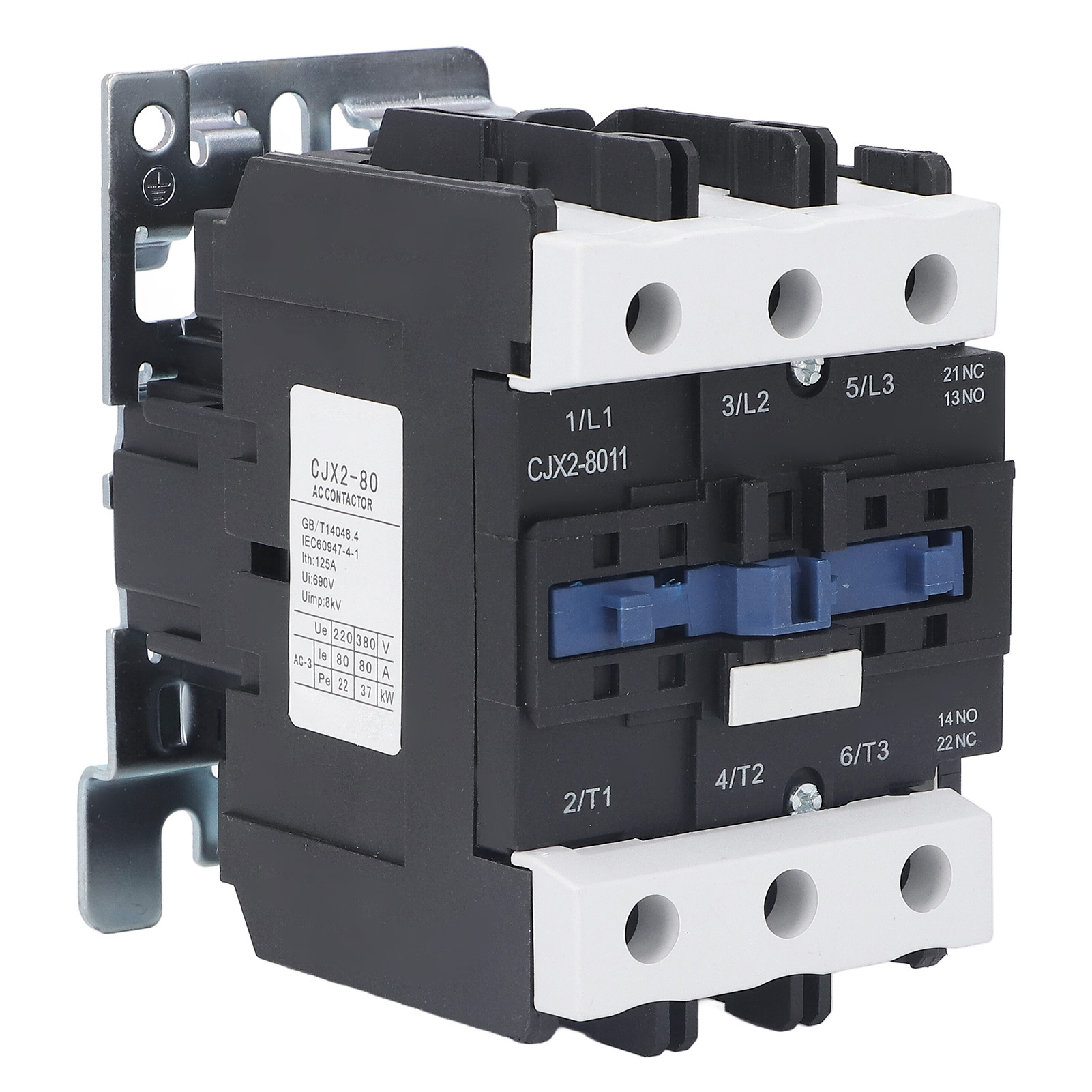 Ac-schütz, Flammhemmendes Abs-gehäuse, Kontakte Aus Silberlegierung, 80 A, Elektrischer Schütz Für Industrielle Anwendungen, 110 V Wechselstrom