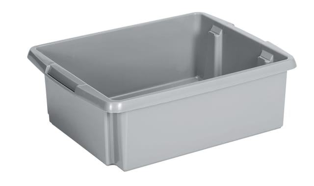 Drehstapel-Box Nesta 17 l silber 45,5 x 36 x 14,5 cm Boxen - Sunware
