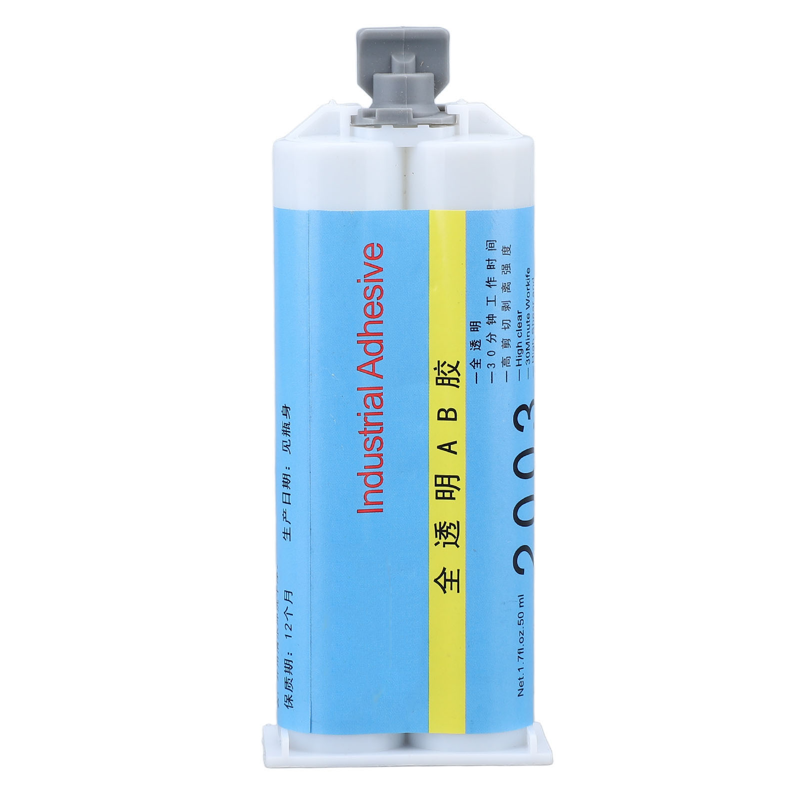 Transparenter, Witterungsbeständiger Epoxidharzkleber Mit Hoher Viskosität Für Metall, Glas Und Holz, 50 Ml