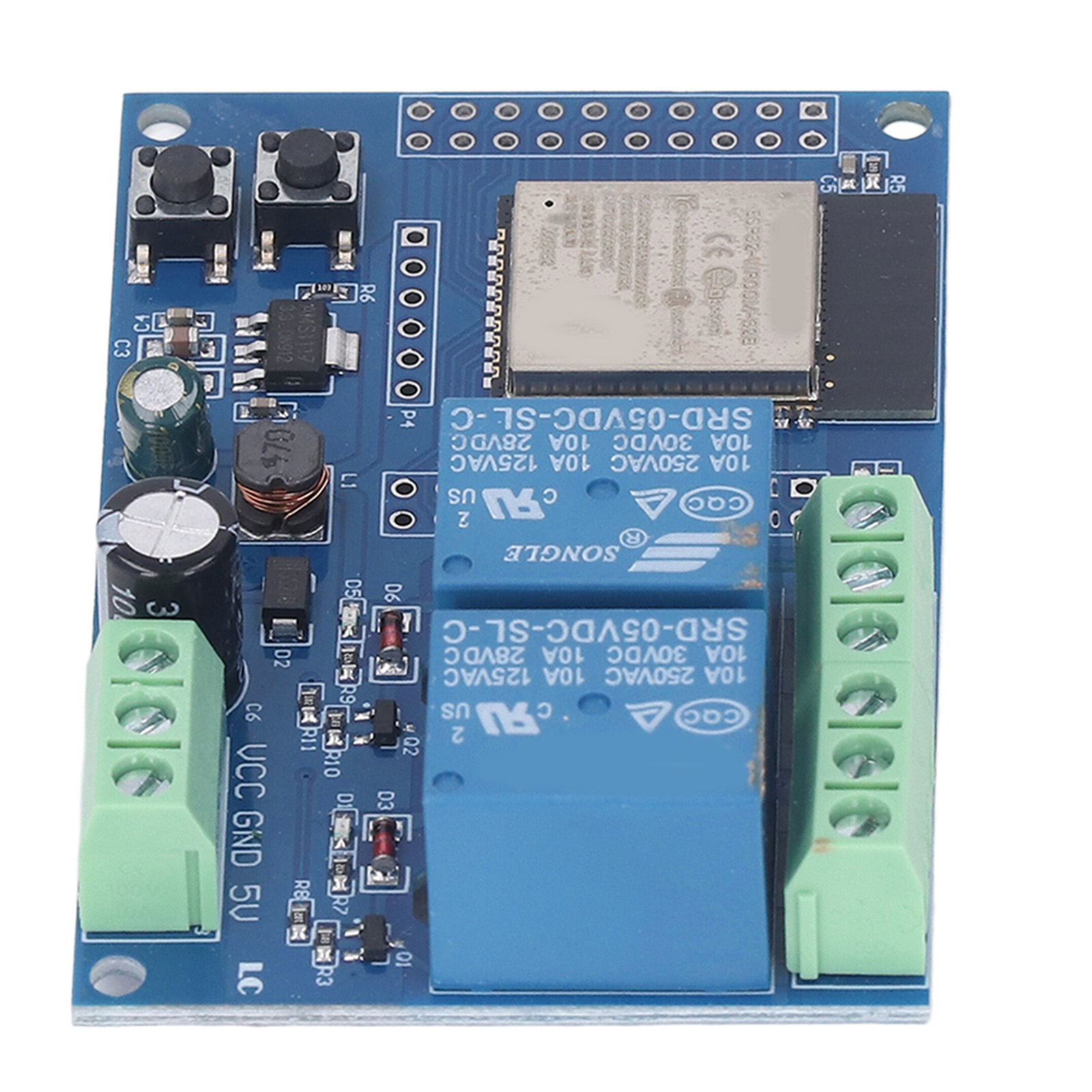Relaismodul Mit 4 Mb Flash-speicher, Programmierbaren Tasten, Doppelrelaismodul Für Die Sekundarstufe, Lernbereich, Dc 5–60 V
