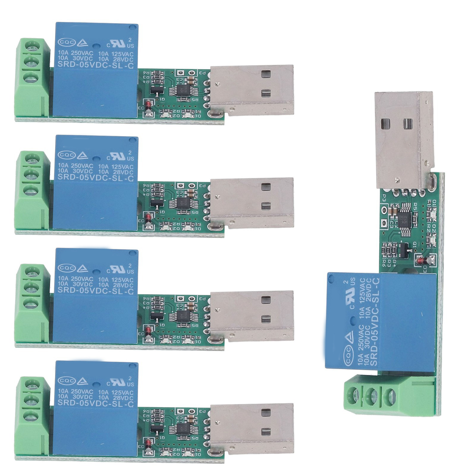5 Stück Relaismodul-treiber Inklusive, 1-kanal-steuerschalterplatine Für Pc-computer, 5 V
