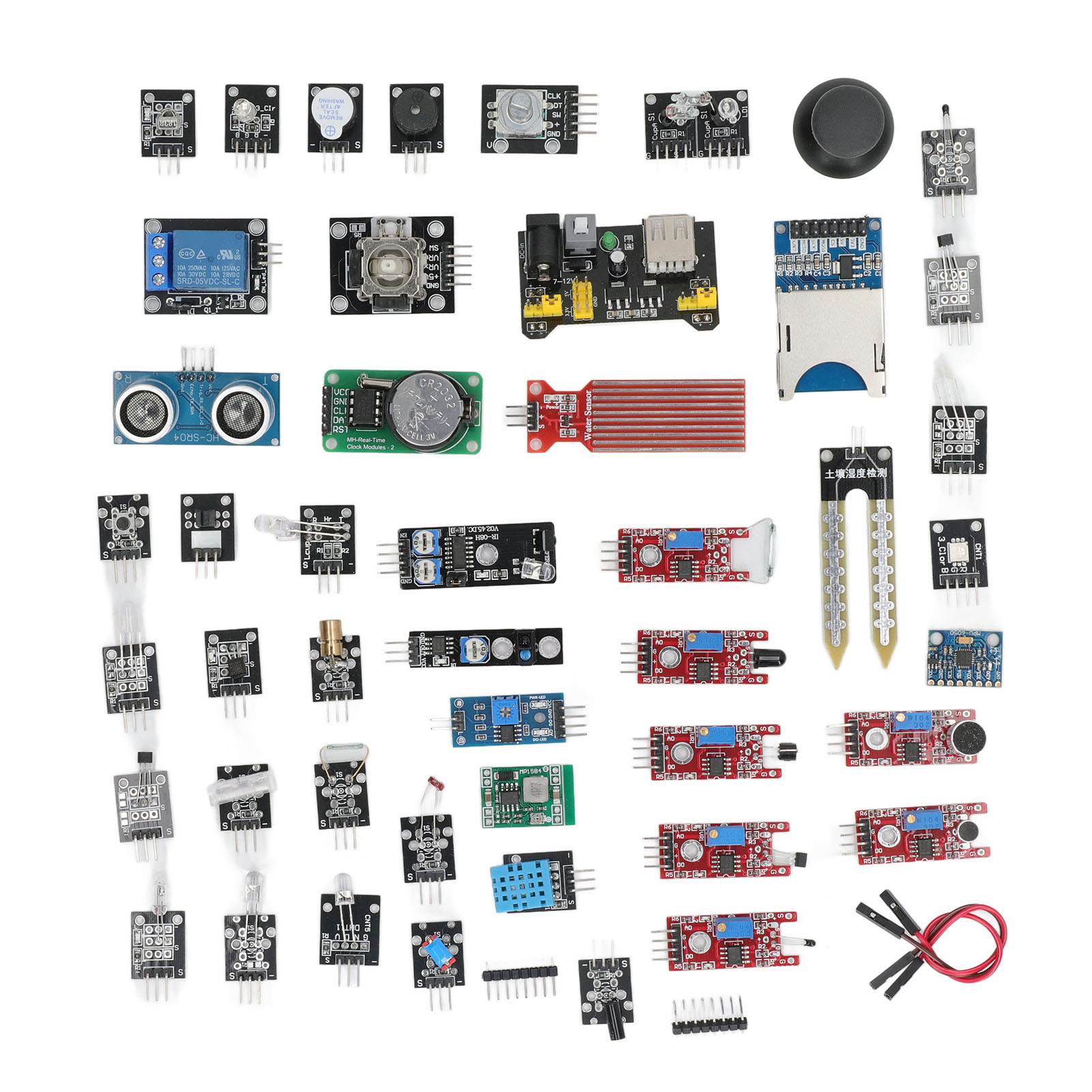45-teiliges Sensormodul-uhrenplatinen-temperatursensormodul-elektronikkomponenten-set Für Raspberry Pi