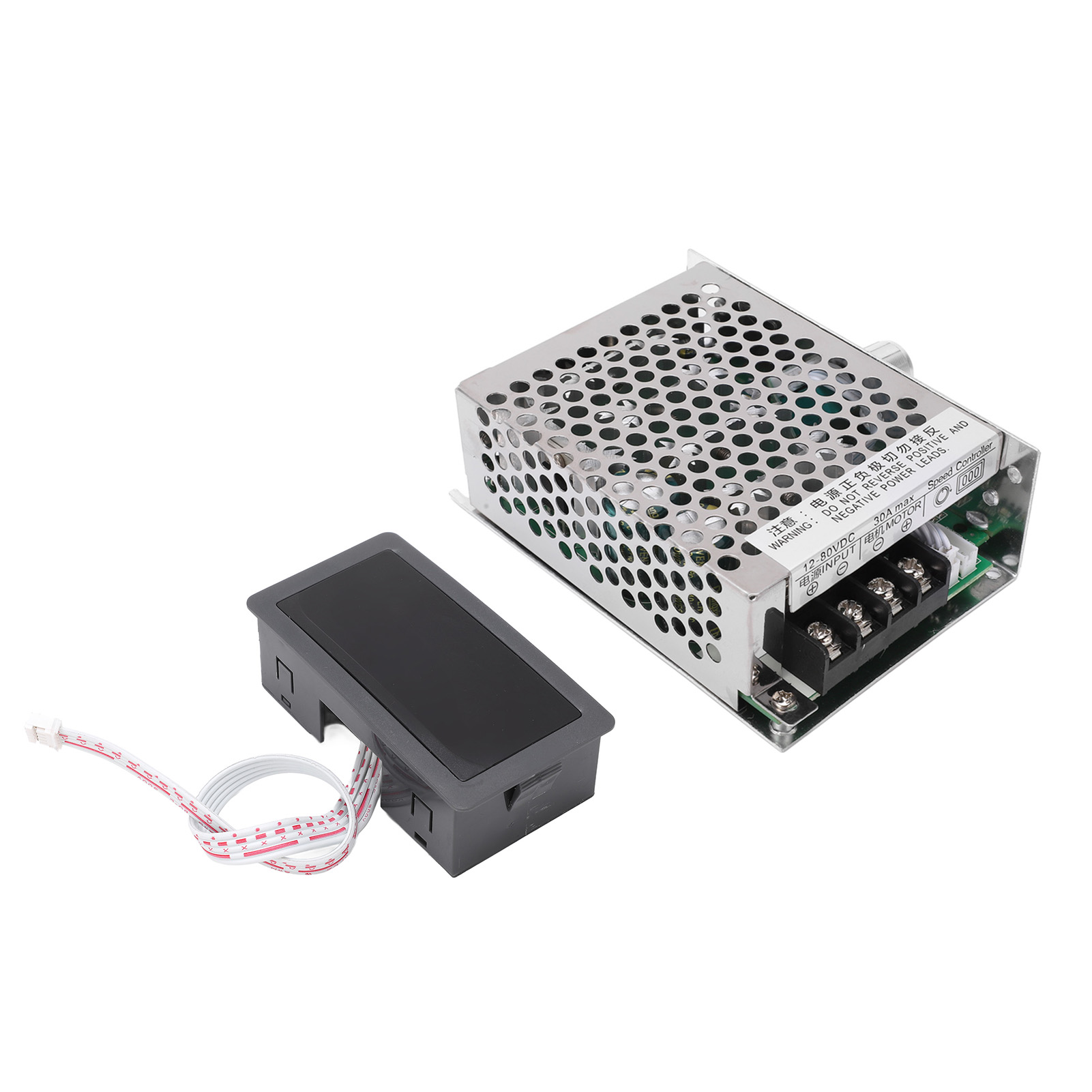 Dc-motorregler Mit Sanftanlauf Und -stopp, Pwm-motordrehzahlregler Mit Digitalanzeige, Dc 12–80 V