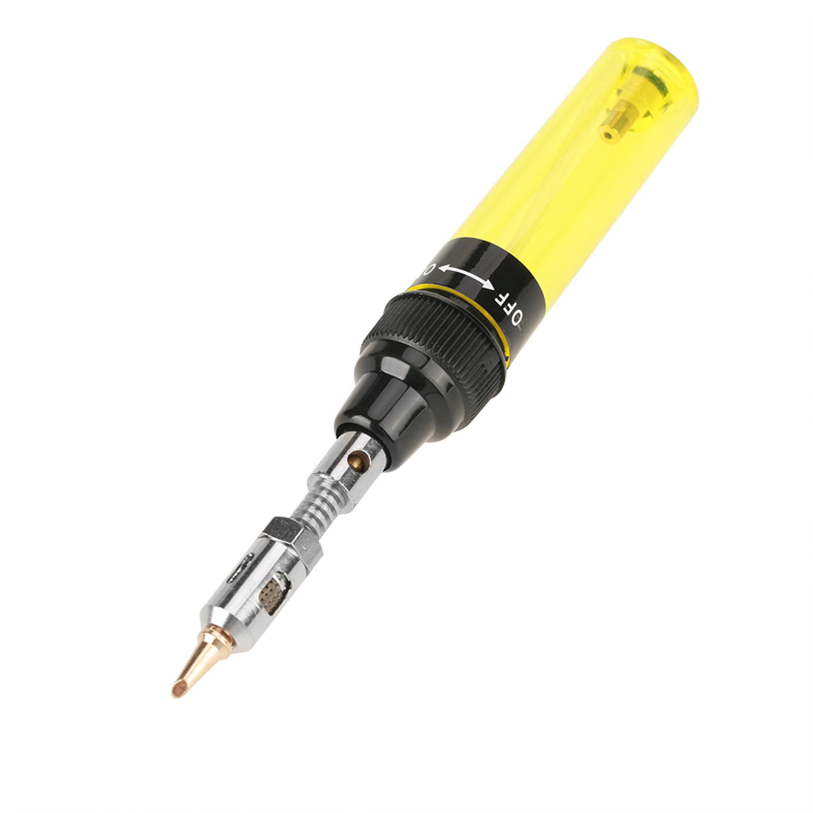Akku-butangas-lötbrenner, Lötkolben, Schweißstift, Werkzeug 1300℃ (gelb)