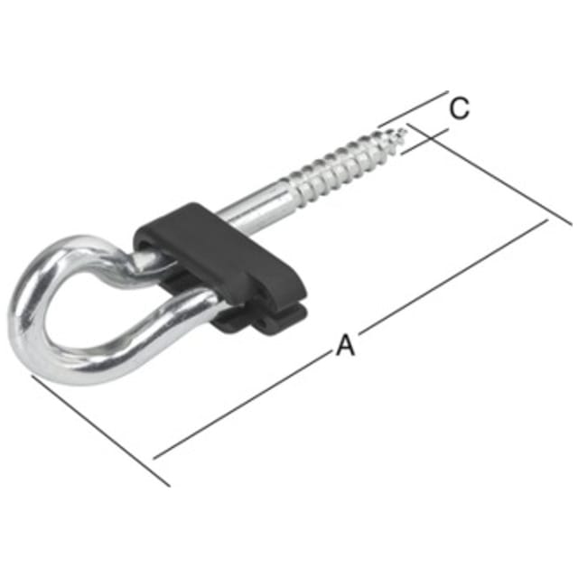 Schaukelhaken verzinkt 150 x 10.6 mm Schraubhaken - Vormann