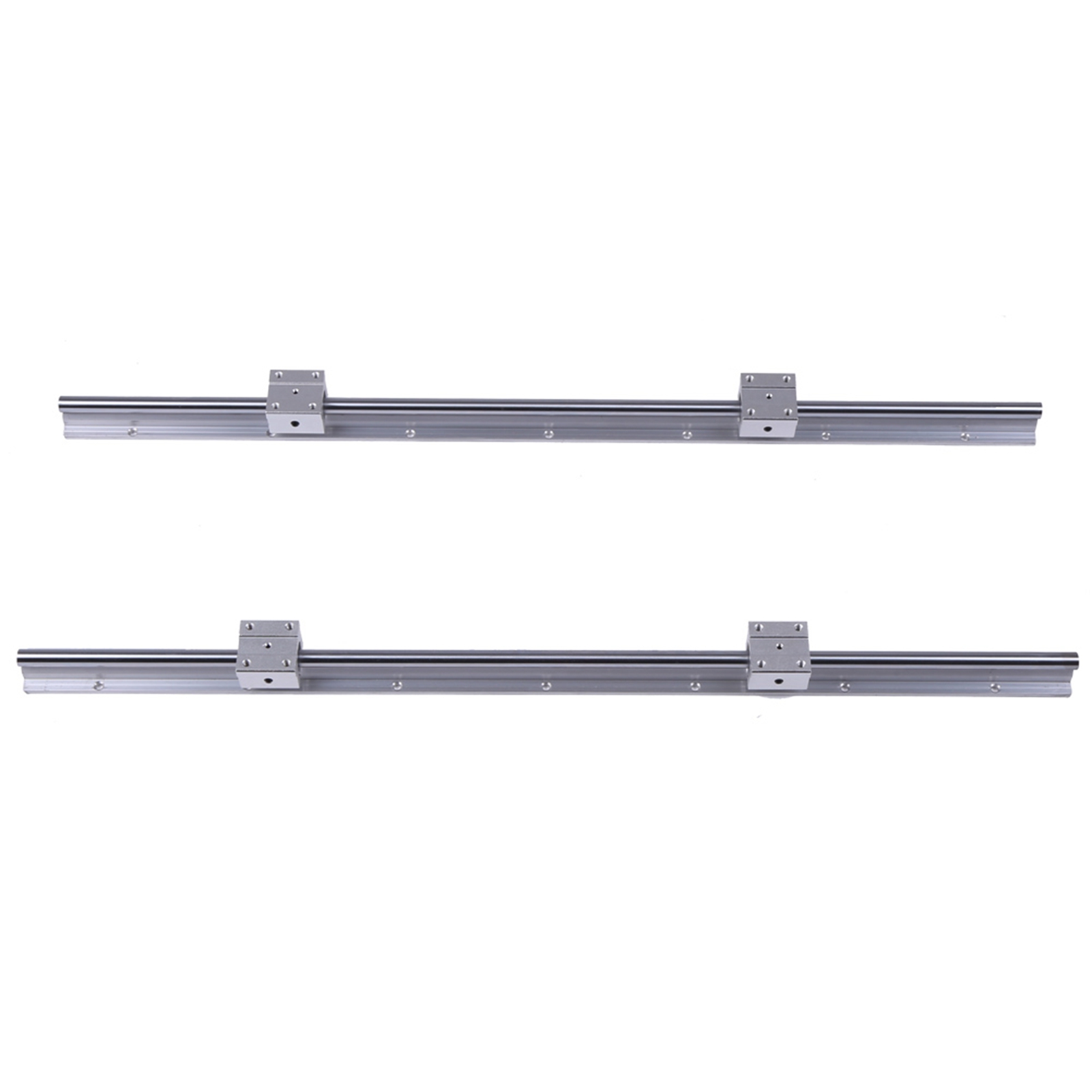 2 Stück Sbr12-700mm 12mm Linearführungsschienen, 4 Stück Sbr12uu Blöcke