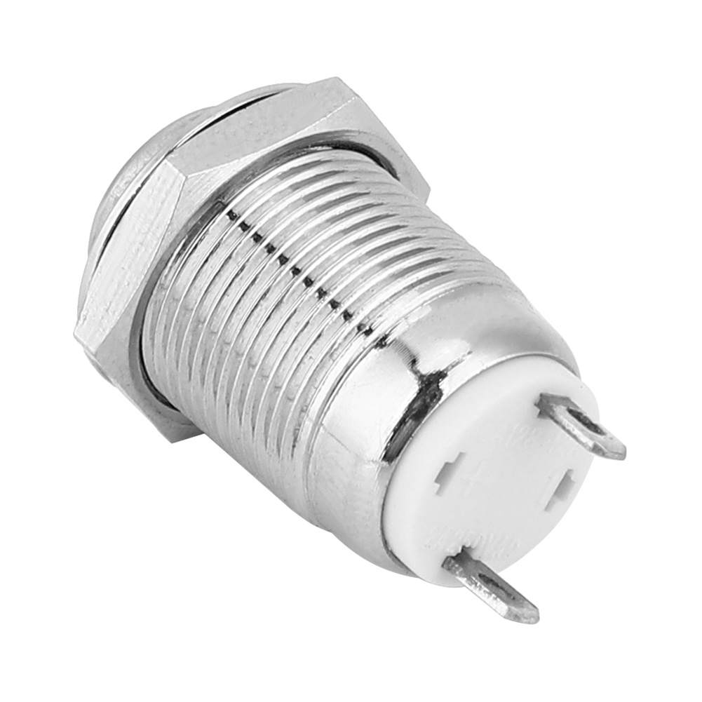 5 Stück Metall-drucktaster, 1 Schließer, 2 Pins, Wasserdicht, Selbstrückstellend, Für Elektronische Geräte (hochdruckspülung)
