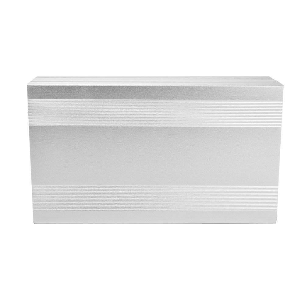 Elektronikgehäuse Aus Aluminiumlegierung, Sandgestrahlt, Oxidiert Silberfarben, Schutzhülle, 68 X 145 X 250 Mm