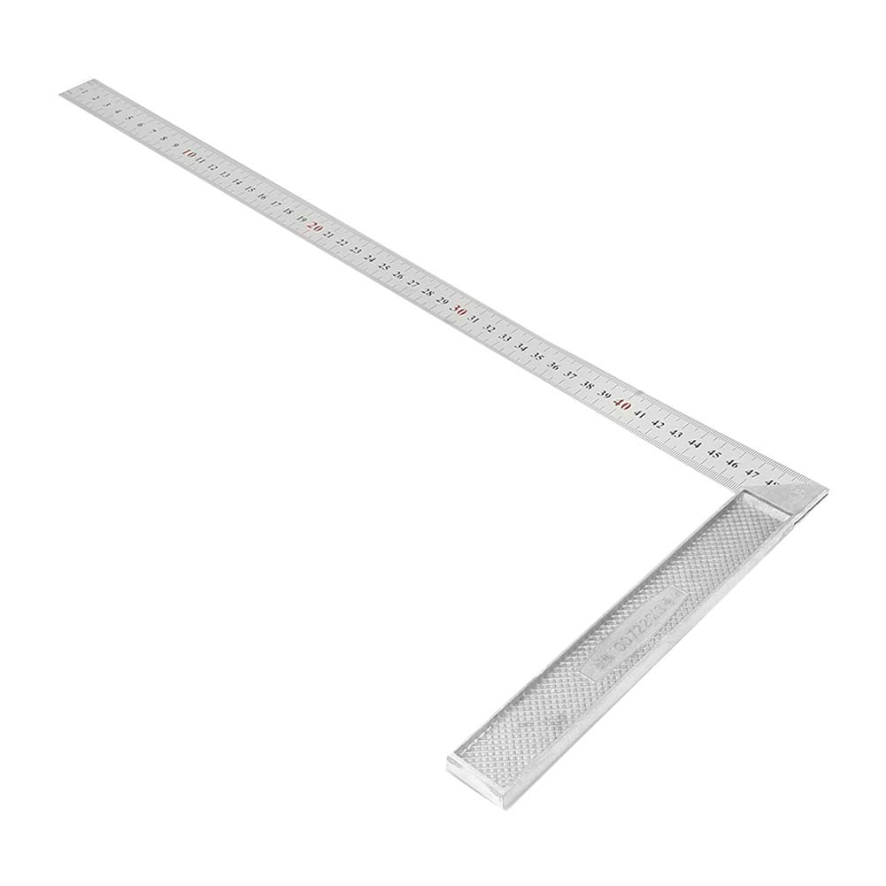 50 Cm Aluminiumlegierung 90-grad-lineal Mit Gerader Kante, Rechtwinkliges Lineal (dick)