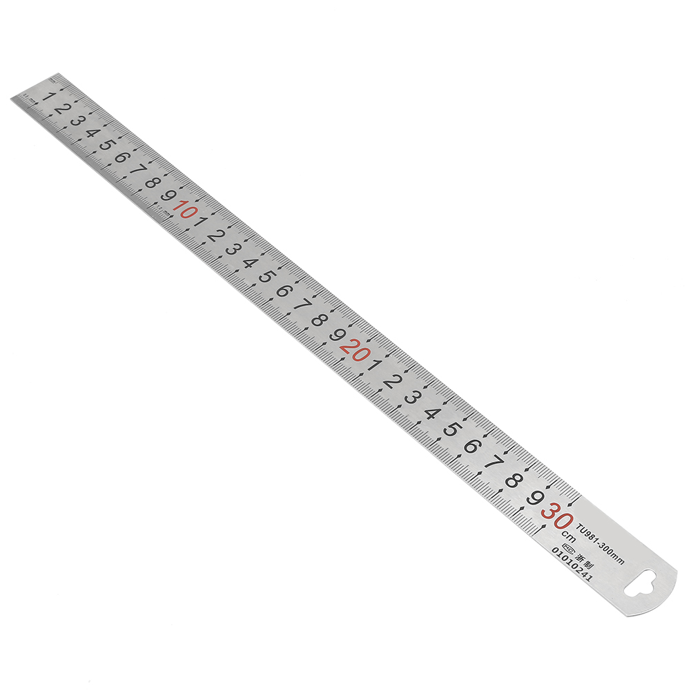 300 Mm Edelstahl-lineal Messwerkzeug Mit Metrischer Markierung