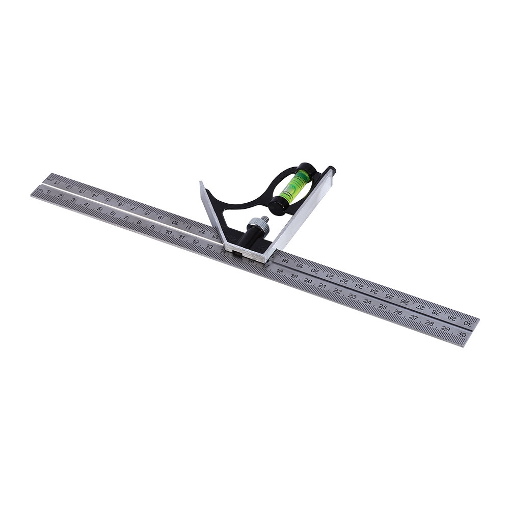 300 Mm 12" - Verstellbarer Ingenieur-kombinationswinkel-satz, Rechtwinkliges Lineal Gd