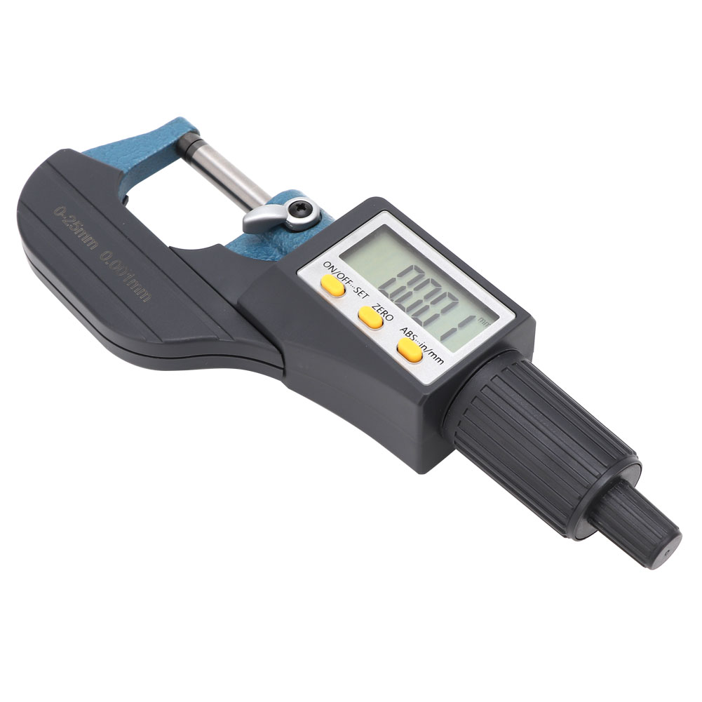 Mikrometer Aus Verchromter Legierung Mit Digitaler Anzeige Und Geringem Fehler, Auflösung 0,001 Mm (025 Mm)