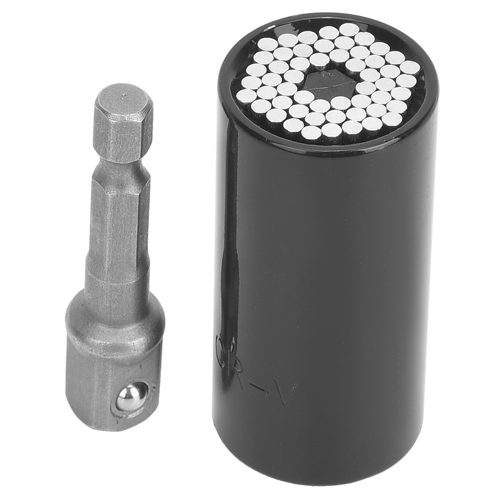 Universal-schlüsselkopf-set, Multifunktions-steckschlüssel-kombinationswerkzeug 7–19 Mm, 1/4–3/4 Zoll