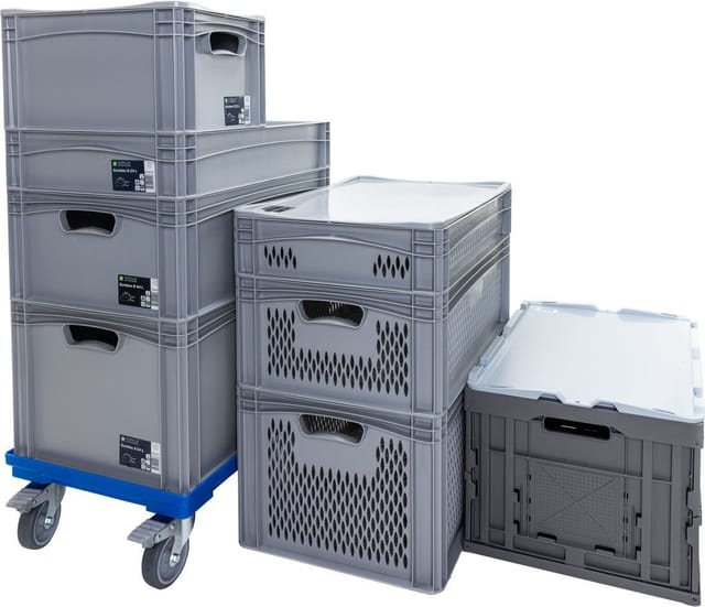 Eurobox b 60 x 40 x 32 cm Lagerkiste Transportbox Kunststoffbox Lagerbox - Surplus