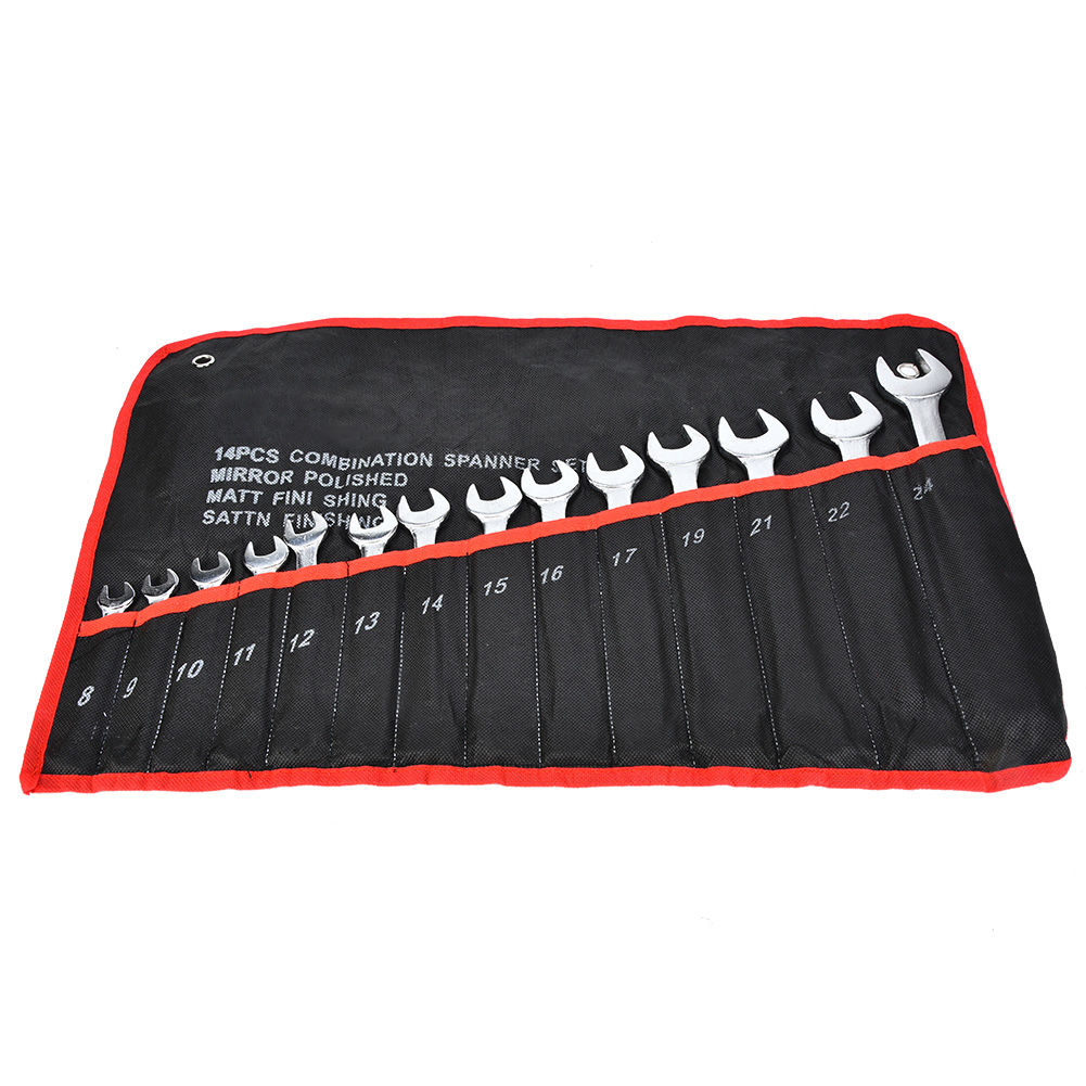 14-teiliges Kombinationsschlüssel-set (8–24 Mm), Metrische Ratschen-steckschlüssel, Steckschlüssel, Mutterndreher, Reparaturwerkzeug-set