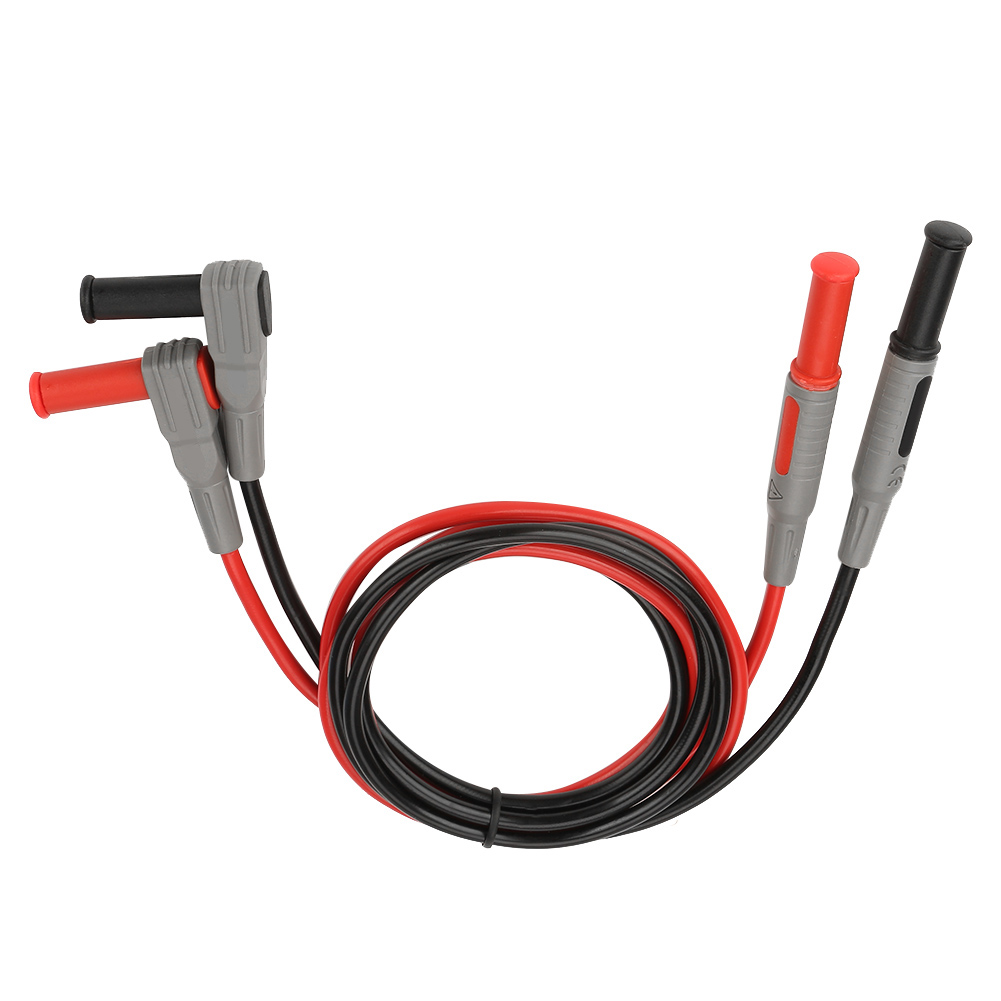 P1033 4mm Bananenstecker-testleitung, Spritzgegossenes Rechtwinkliges Auf Gerades Multimeter-kabel