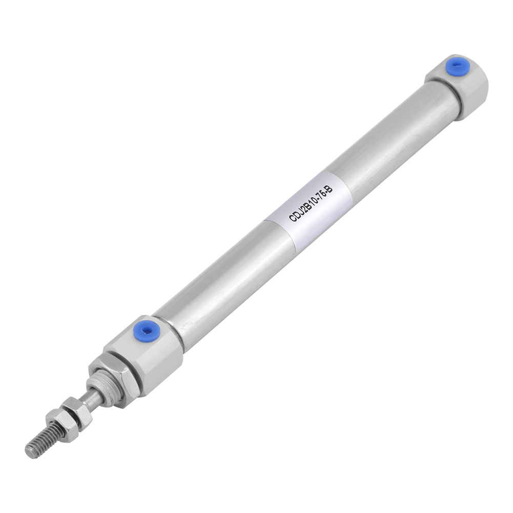 Mini-pneumatikzylinder Aus Edelstahl, 10 Mm Bohrung, 75 Mm Hub, Einfachwirkend, Doppeltwirkend