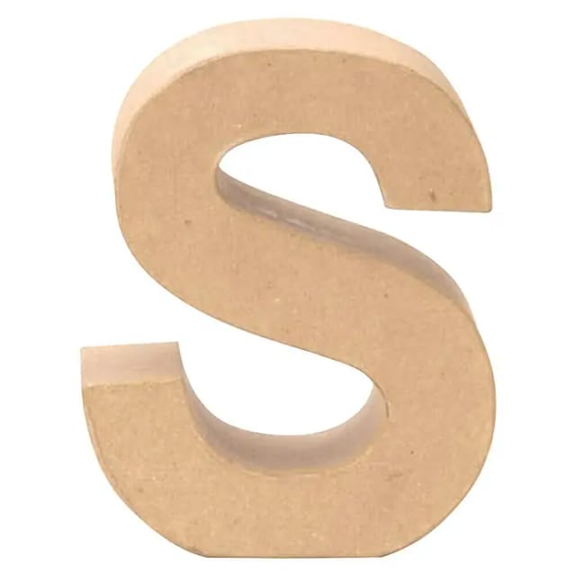 Glorex Papp-Buchstabe s 17,5 x 5,5 cm Pappartikel