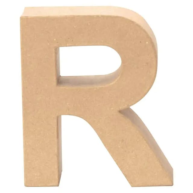 Glorex Papp-Buchstabe r 17,5 x 5,5 cm Pappartikel