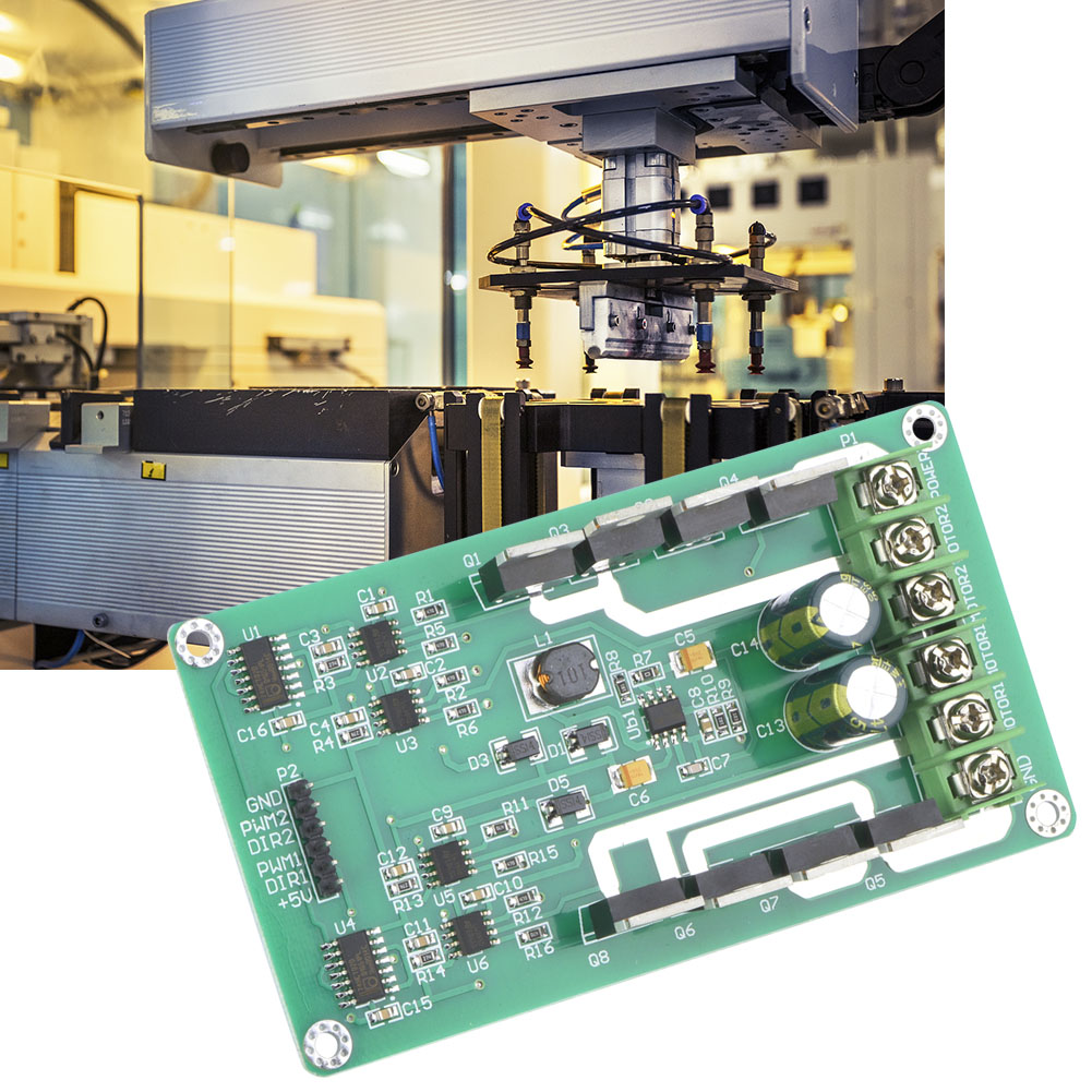 Dual-motortreibermodul Mit H-brücken-treiberchip (dc Irf3205 Mosfet, 3–36 V, 10 A Spitze, 30 A)