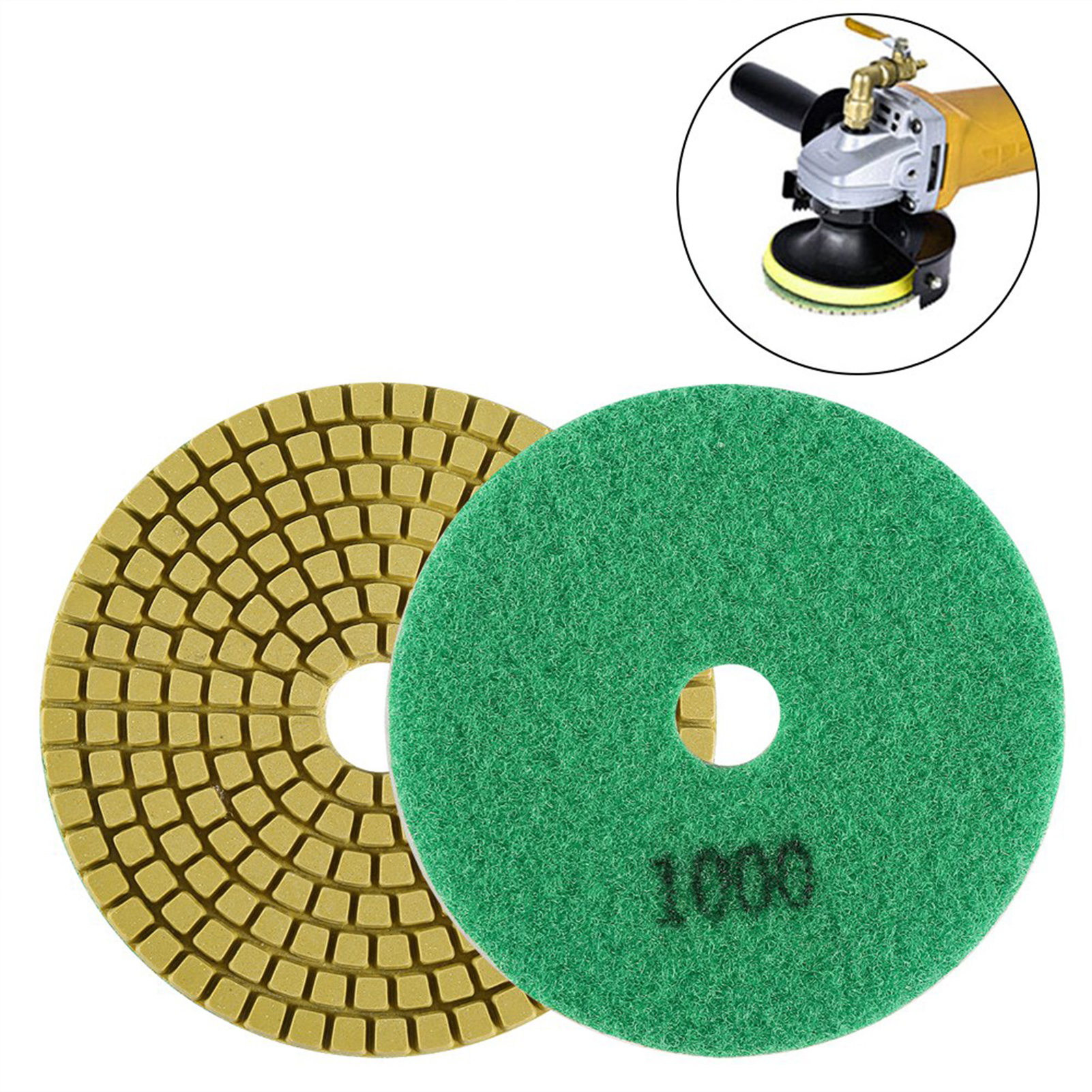 100 Mm 4" Nassschleifscheibe Mit Diamantanteil Für Marmor (körnung 1000)