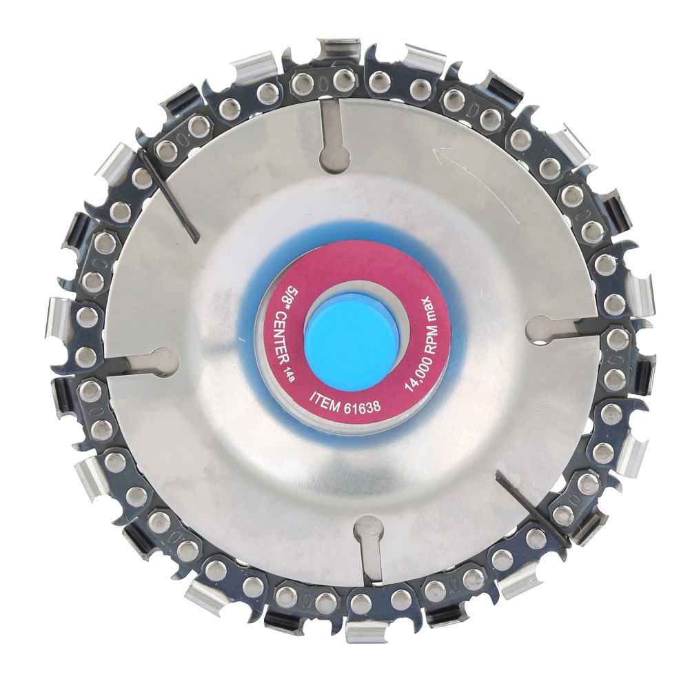 4-zoll-winkelschleiferscheibe, Rot, 22-zahn-schleifscheibe, Holzschnitzsäge (100 Mm)