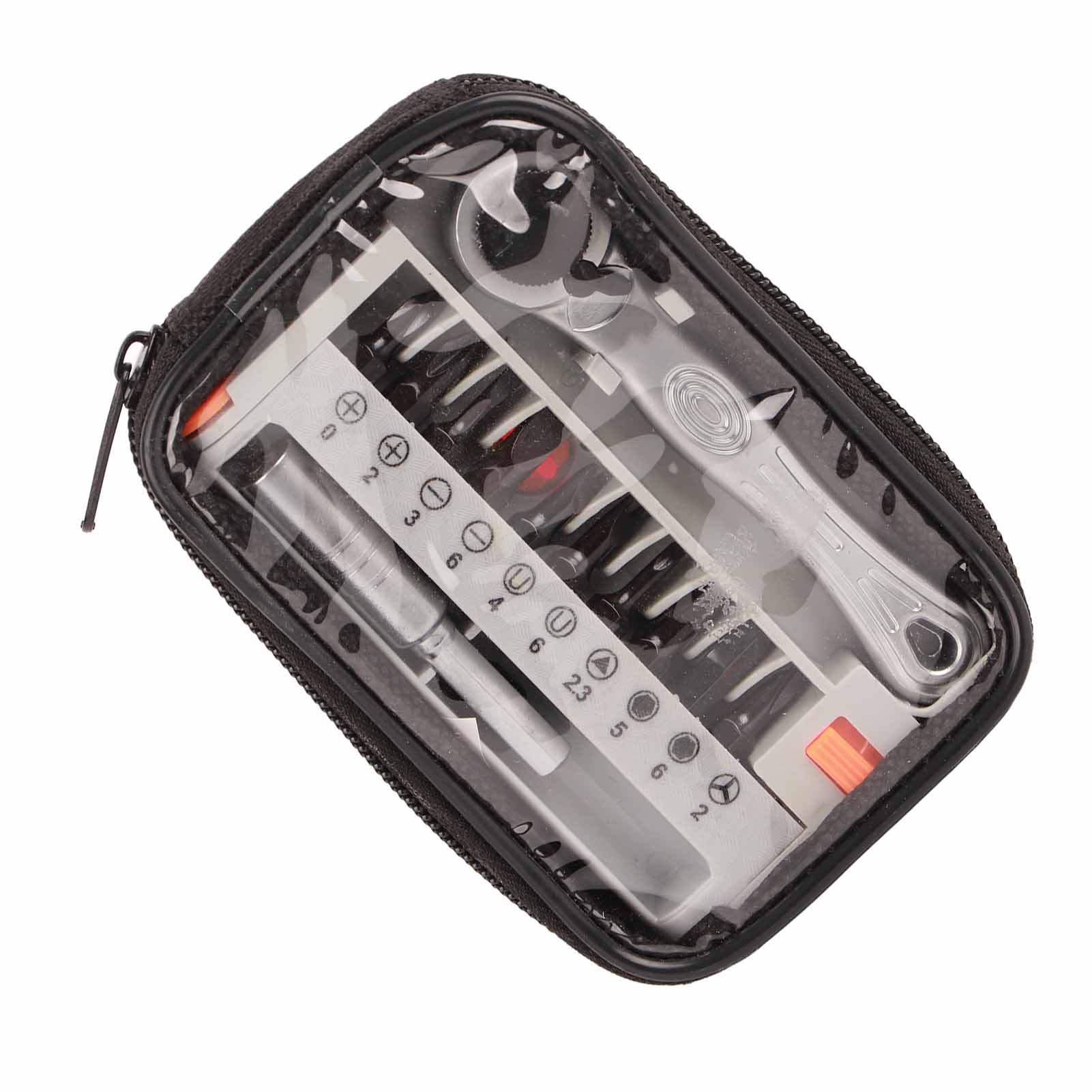 12-in-1 Mini-schnellratschen-steckschlüssel-set (1/4") Mit Schraubendreherbits, Tragbar, Handreparaturwerkzeug