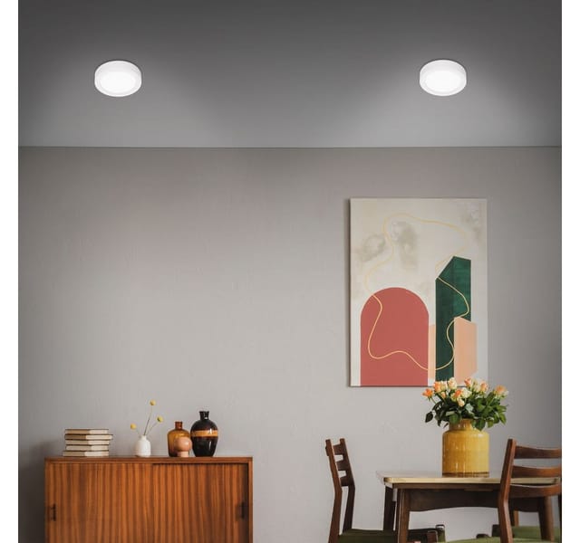 Briloner - led Aufbauleuchte 4000K IP20 12 w weiß Metall-Kunststoff ø 17 cm