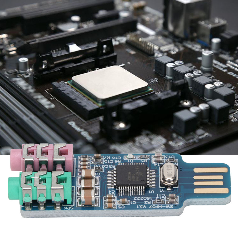 Treiberfreie Usb-soundkarte Cm108 Externer Audioadapter Für Computer Und Laptops