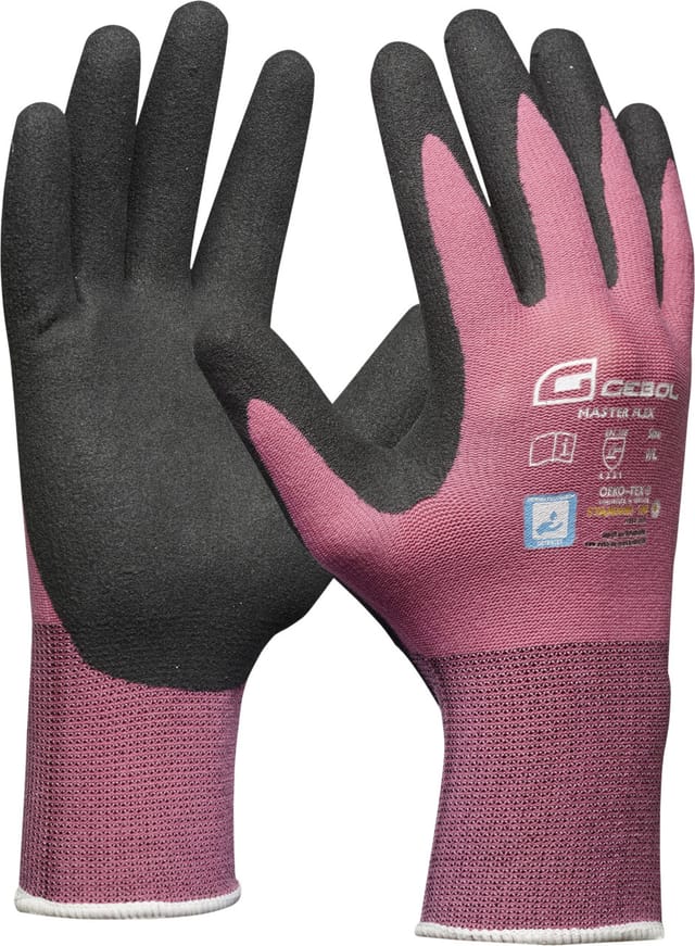 Gebol Handschuh Master Flex Lady rosa Gr. 8 Arbeitshandschuh Schutzhandschuh
