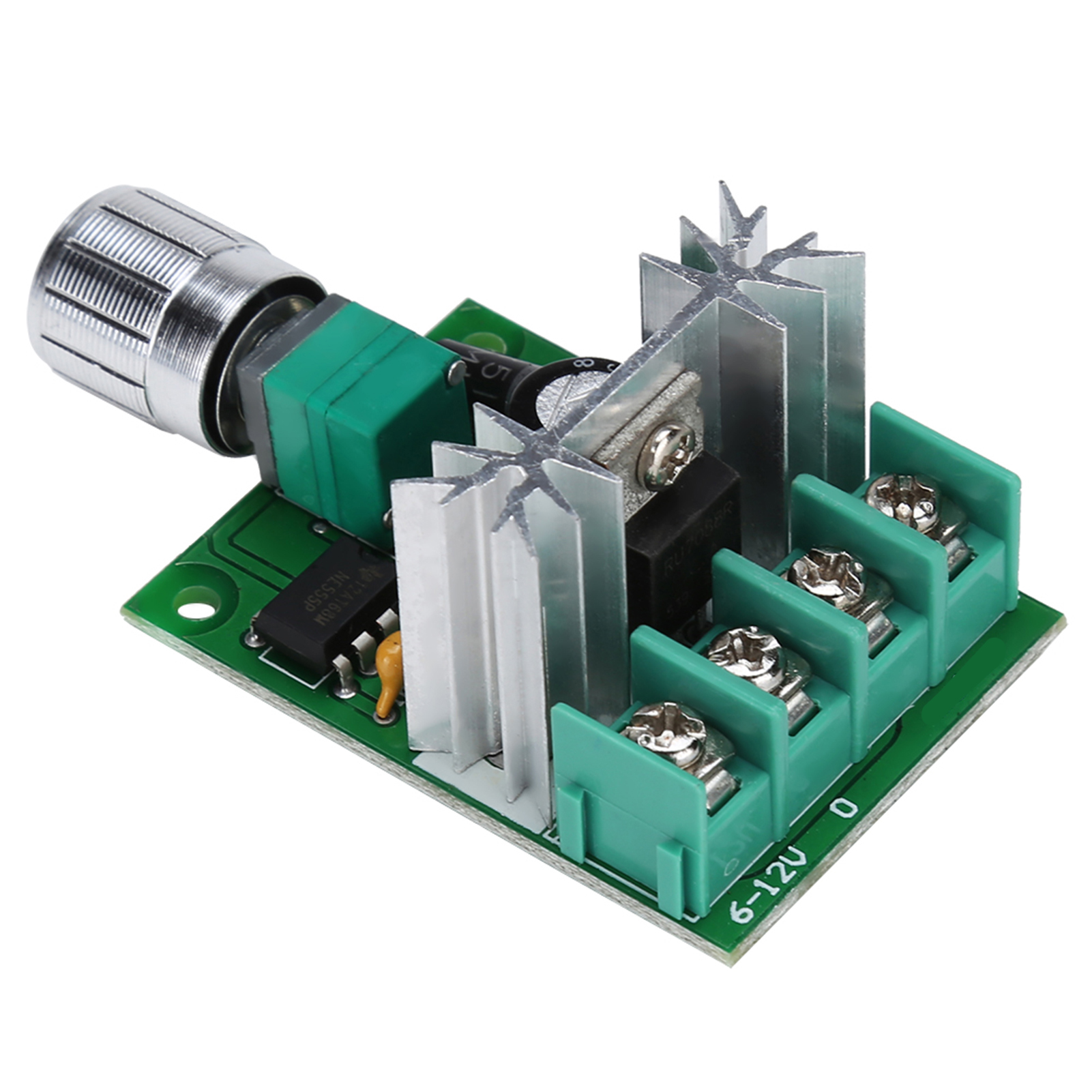 6v-12v 6a Pwm-gleichstrommotorregler, Leistungsstark, Stufenlos, Variabler Drehzahlschalter