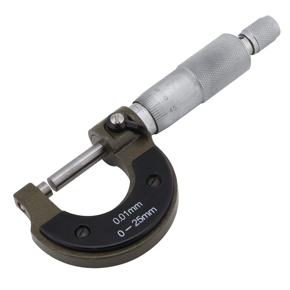 1 Stück Hochpräzises Außenmikrometer-dickenmessgerät, Messbereich 0–25 Mm