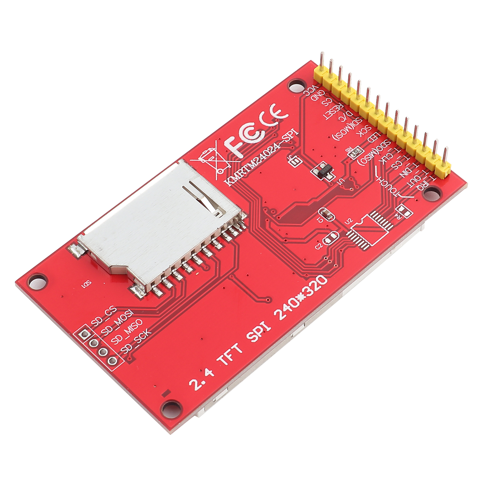 2,4 Zoll 240x320 Spi Tft Lcd-seriellportmodul Ili9341 Treiber Mit Leiterplatte