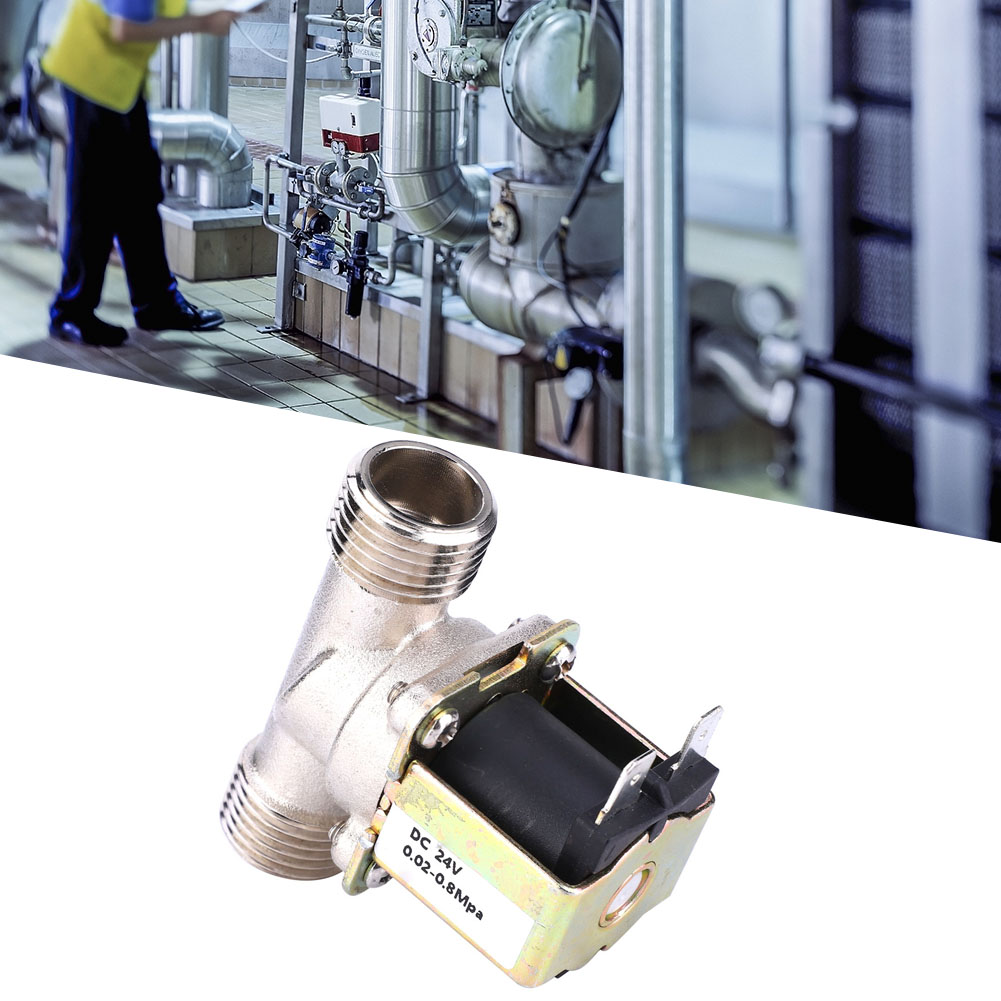 Dc24v G1/2 Nc Elektrisches Magnetventil Aus Messing, Normalerweise Geschlossen, Wassereinlassventil