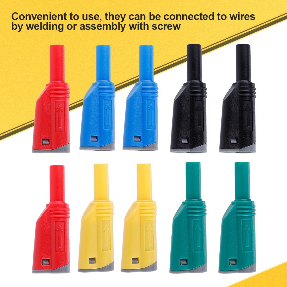 10 Sets P3005 Schweiß-/montage-schraubbefestigung 4mm Bananenstecker Multimeteranschluss
