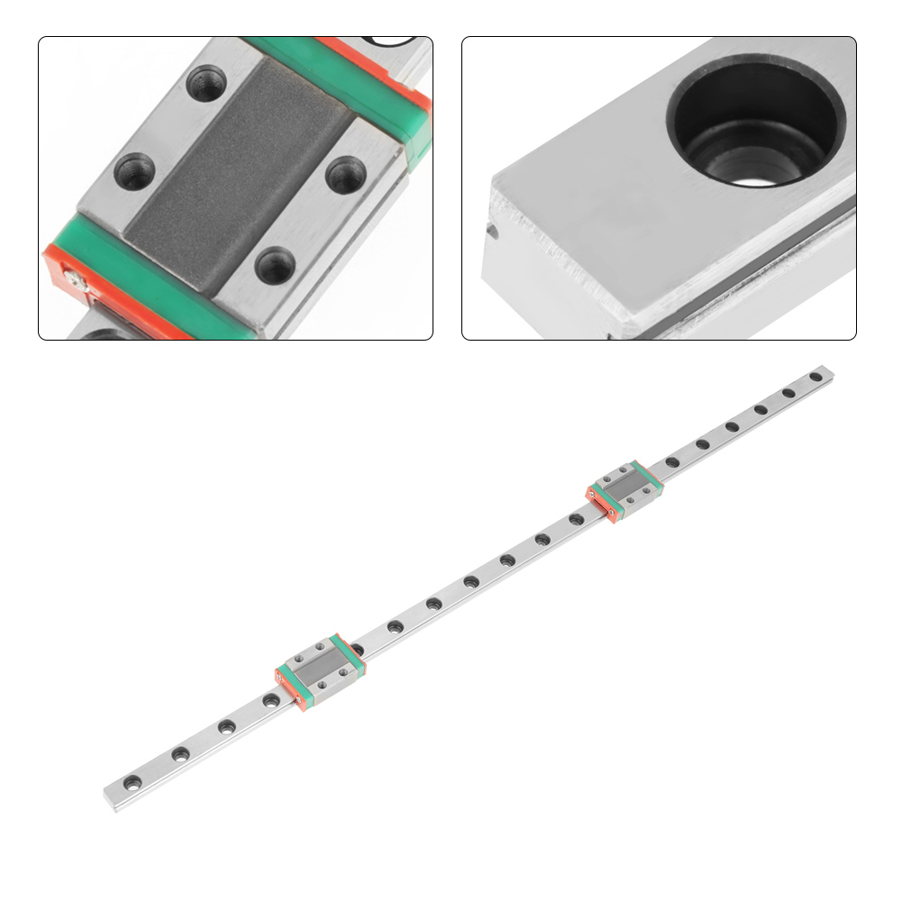 Stück 400 Mm Lml9b Miniatur-linearführungsschiene, 9 Mm Breite, 2 Stück Gleitblöcke