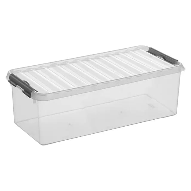 Aufbewahrungsbox Q-Line 9,5L transparent 48,5 x 19 x 14,7 cm Boxen, Körbchen & Kisten - Sunware
